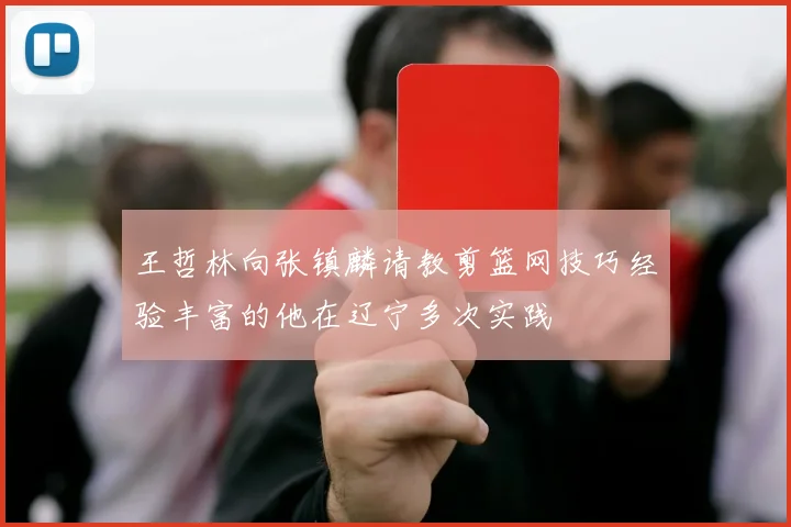 王哲林向张镇麟请教剪篮网技巧经验丰富的他在辽宁多次实践